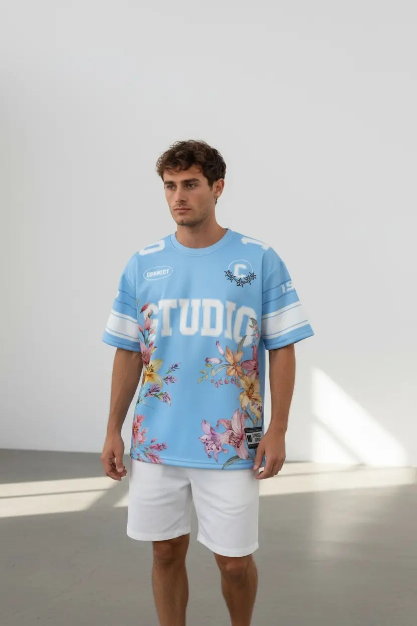 T-shirt Homme Studio Flowers – édition sport street bonhomme