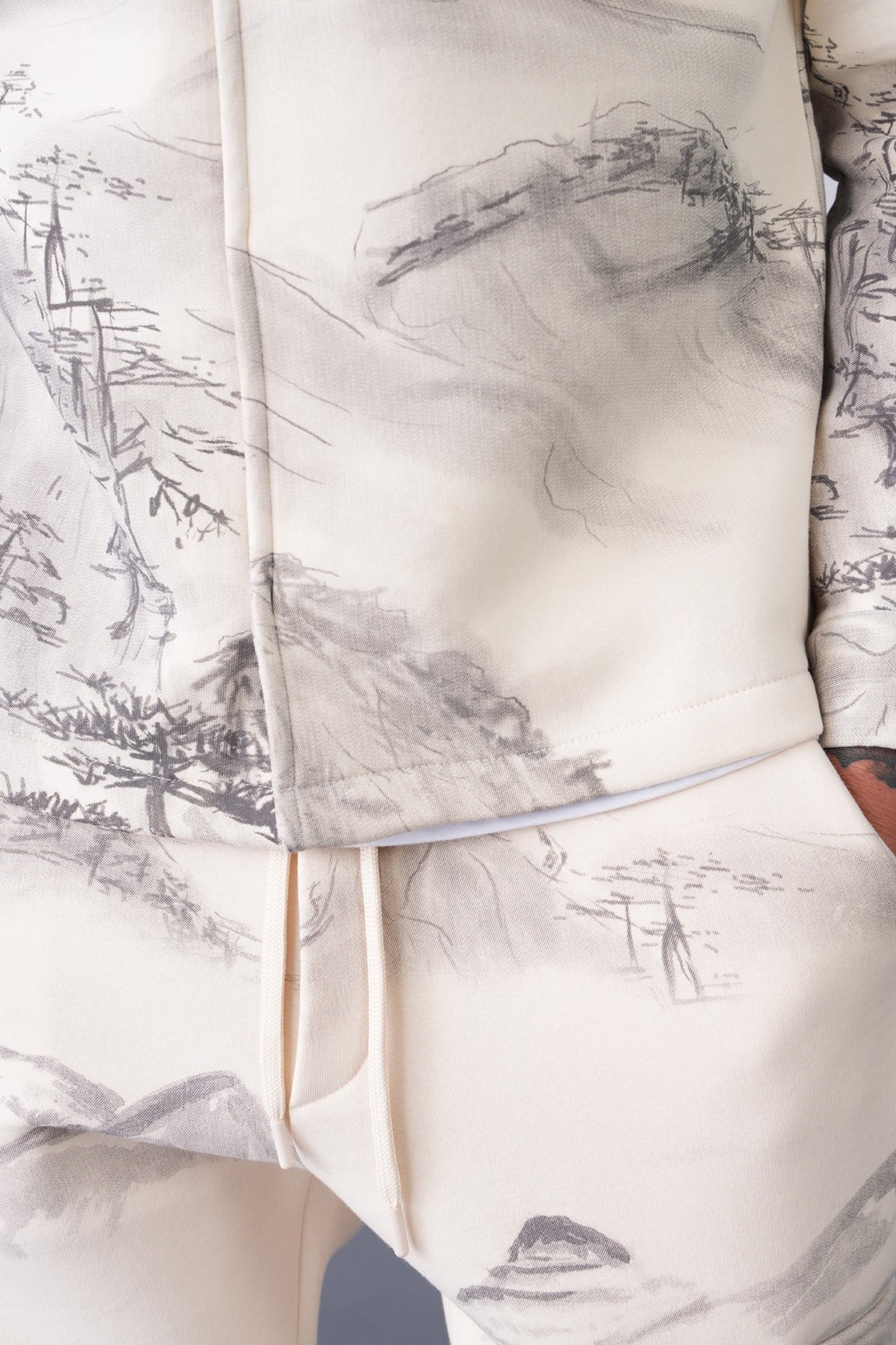 Ensemble Jogging Montagne Beige