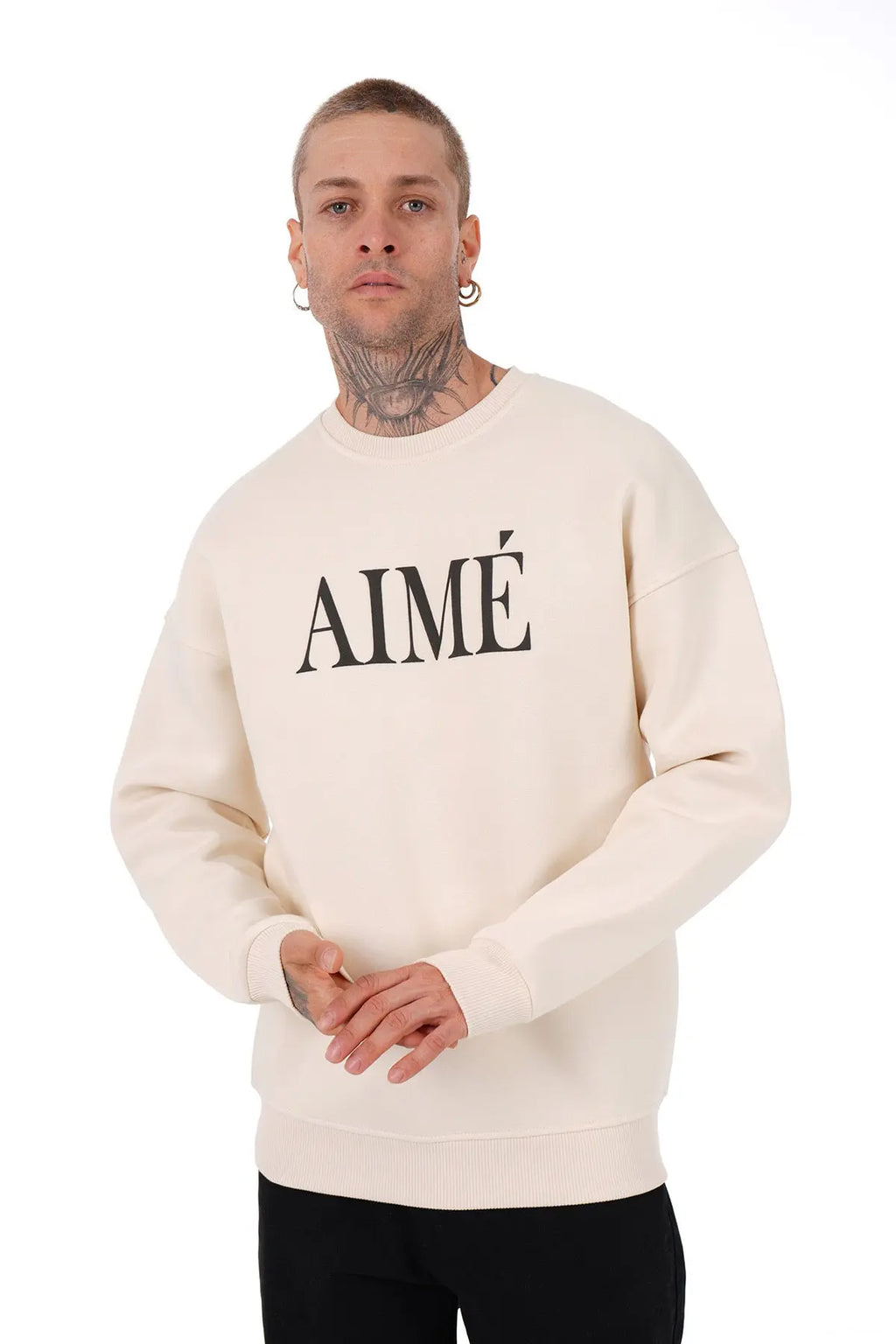 Sweat Creme Aimé bonhomme