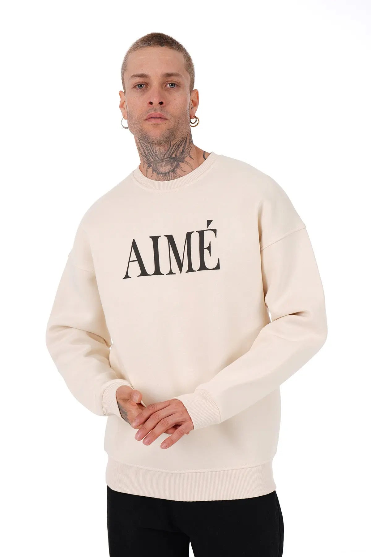 Sweat Creme Aimé bonhomme