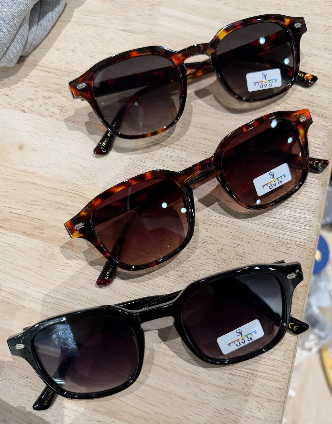 Lunettes de soleil carrées monture écaille bonhommeboutique