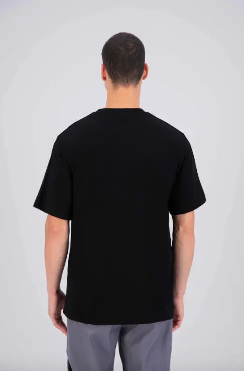 Tee shirt Noir avec motif Coeur Noir Homme bonhomme