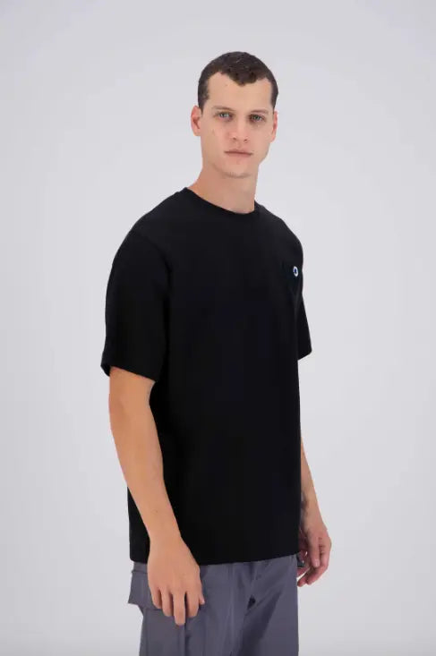 Tee shirt Noir avec motif Coeur Noir Homme bonhomme