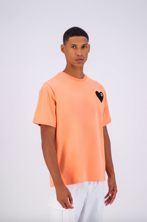 Tee shirt Corail avec motif Coeur Noir Homme