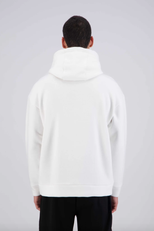 Sweat capuche Blanc avec cœur Rouge