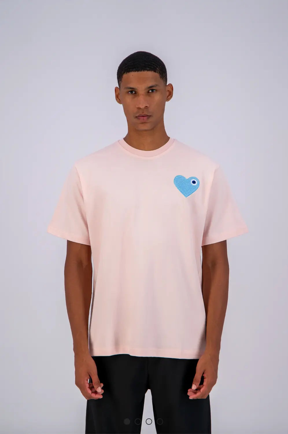 Tee shirt Rose avec motif Coeur Ciel Homme - bonhomme