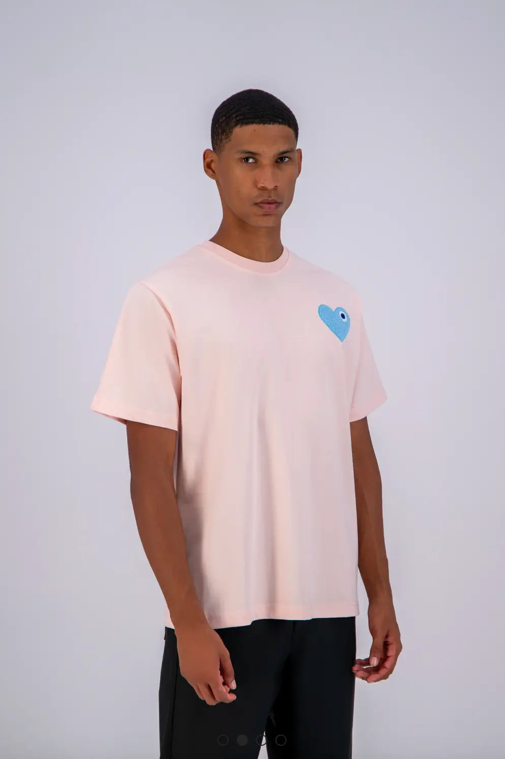 Tee shirt Rose avec motif Coeur Ciel Homme - bonhomme