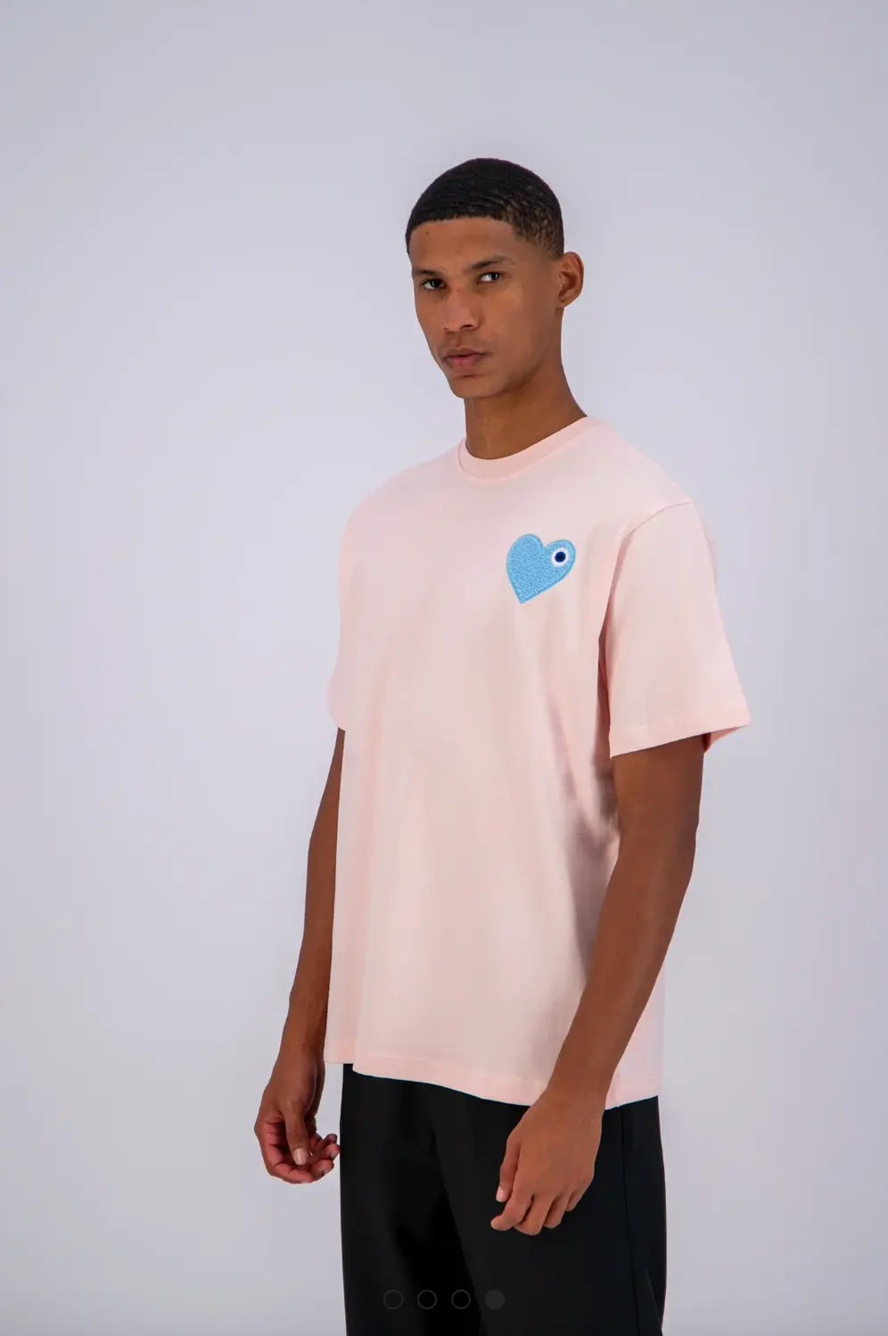 Tee shirt Rose avec motif Coeur Ciel Homme - bonhomme