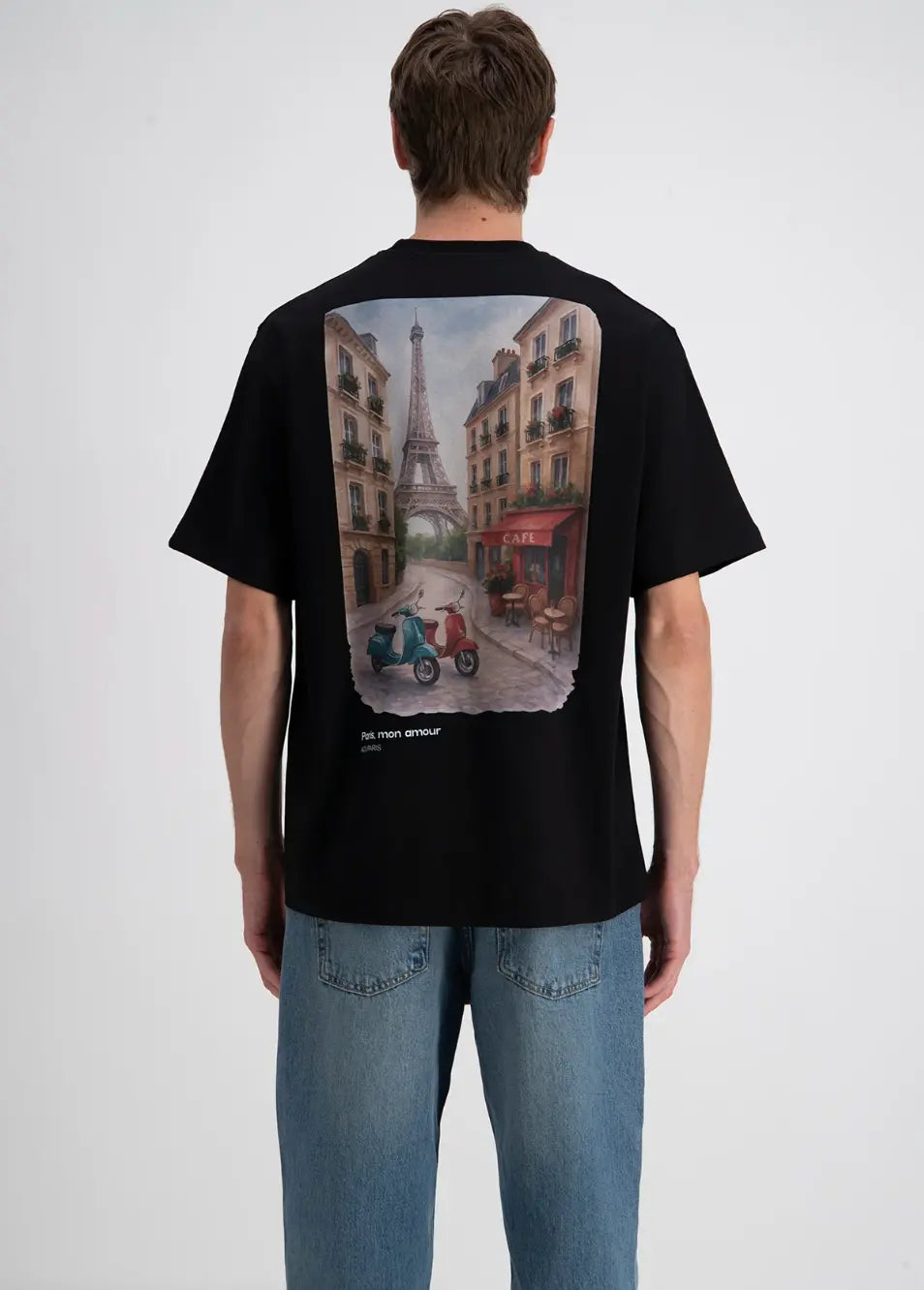Tee Shirt Paris Noir - bonhomme
