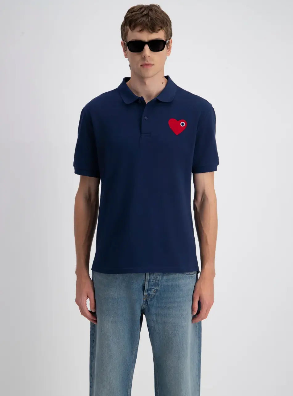 Polo Marine Coeur Rouge - bonhomme