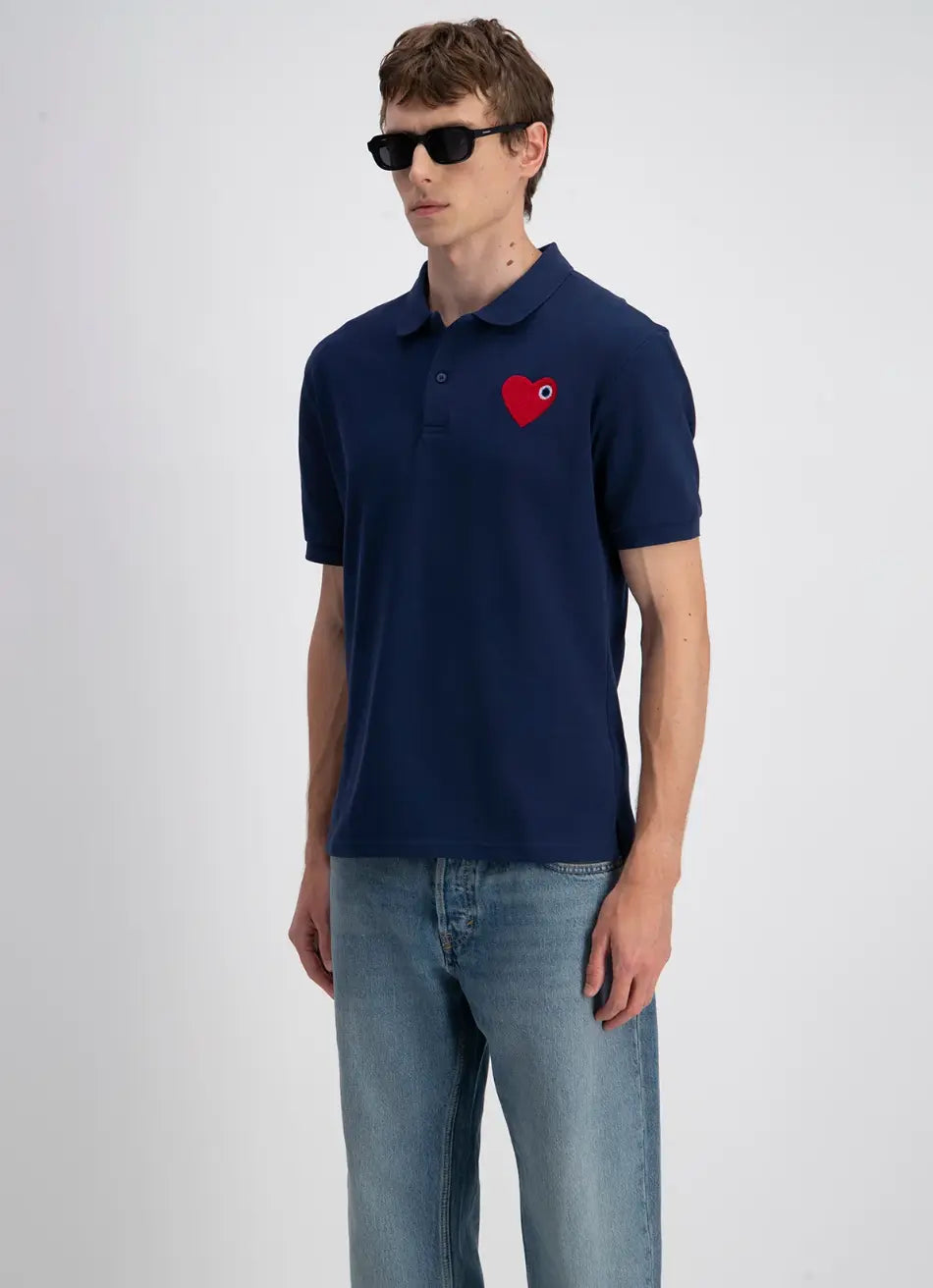 Polo Marine Coeur Rouge - bonhomme