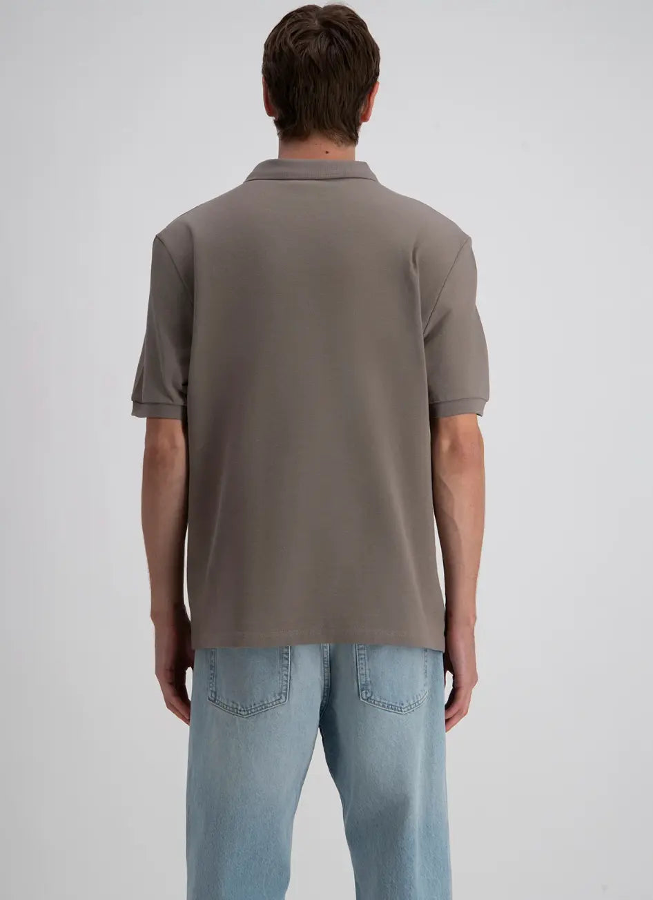 Polo Gris Coeur Blanc - bonhomme