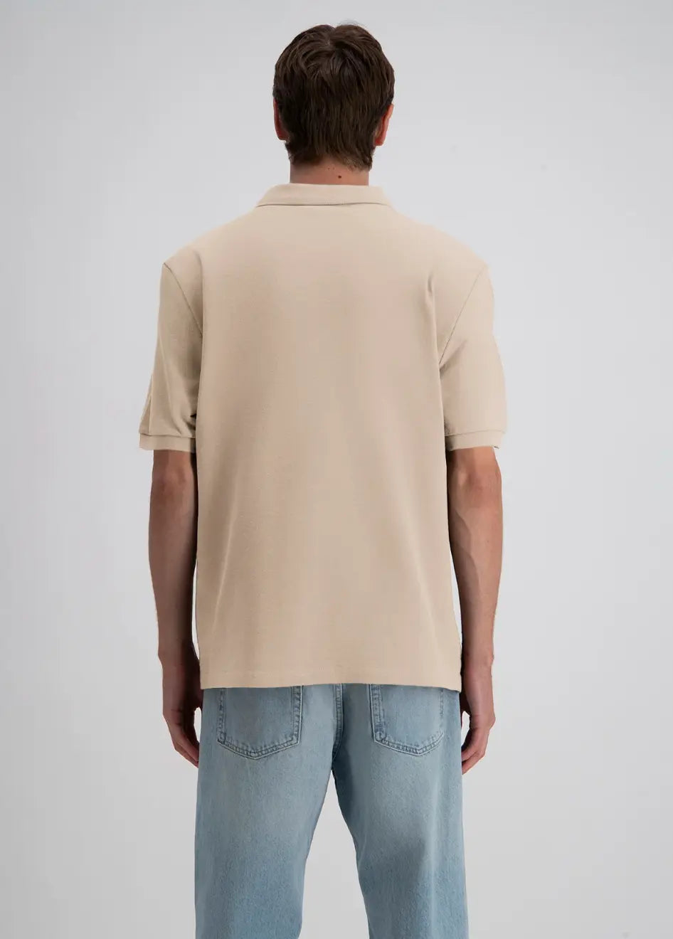 Polo Beige Coeur Blanc - bonhomme