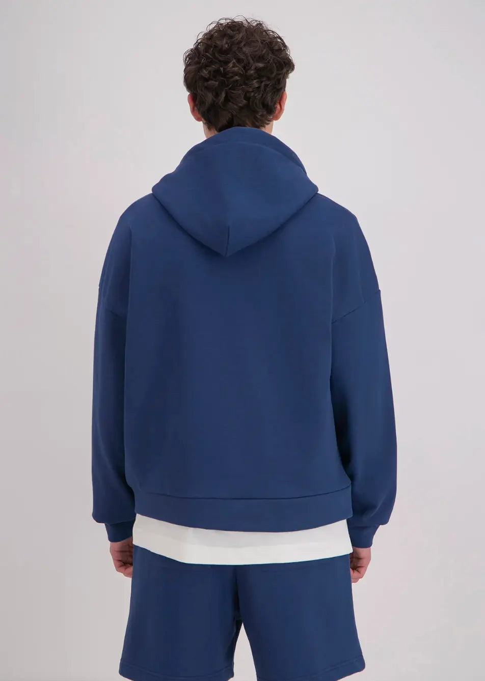 Veste gris Coeur blanc avec capuche et fermeture Zip bonhomme