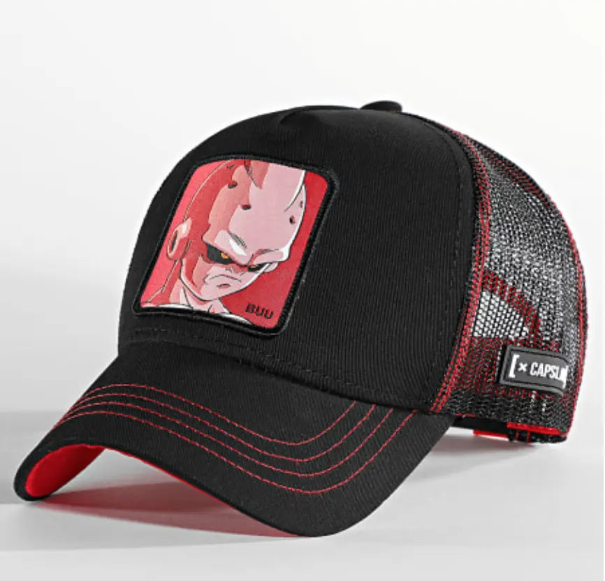 casquette buu noir rouge bonhomme