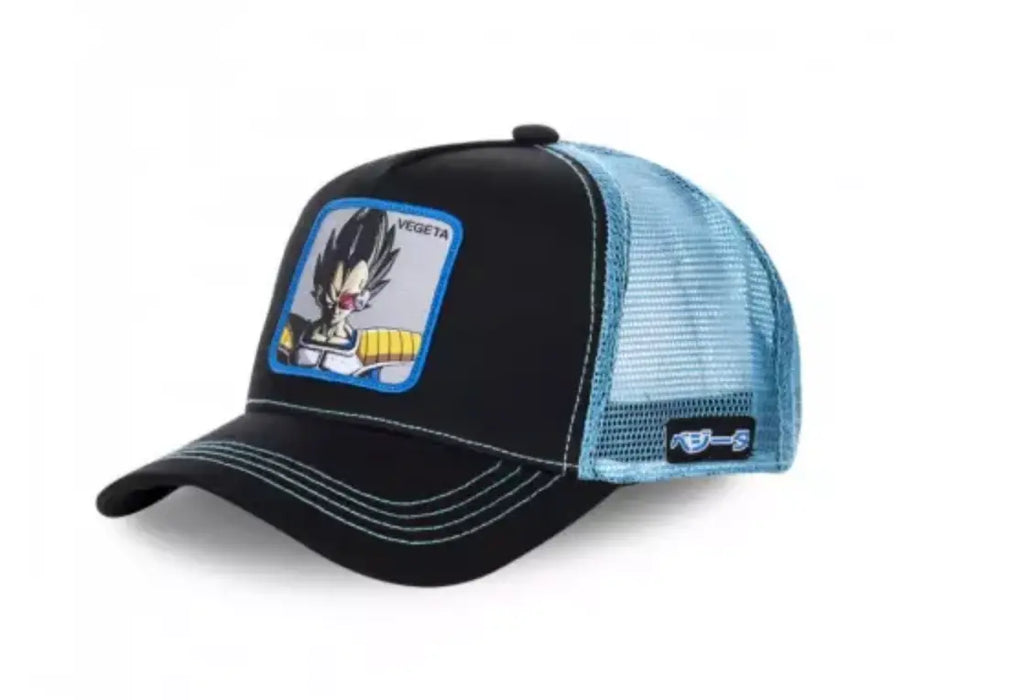 casquette capslab dragon ball z vegeta noir bleu bonhomme