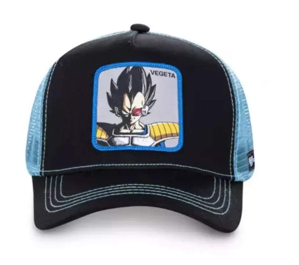 casquette capslab dragon ball z vegeta noir bleu bonhomme