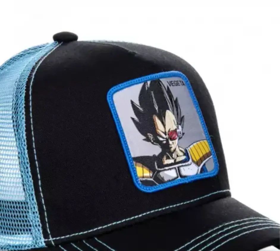 casquette capslab dragon ball z vegeta noir bleu bonhomme