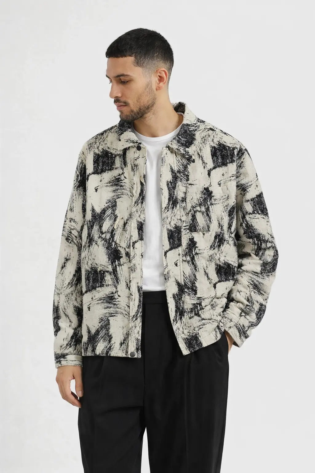 Veste Homme Motif Artistique – Coupe Oversize bonhomme