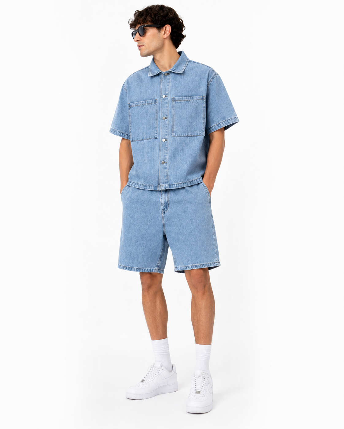 Ensemble Jeans Homme Bleu Denim Style Casual Streetwear