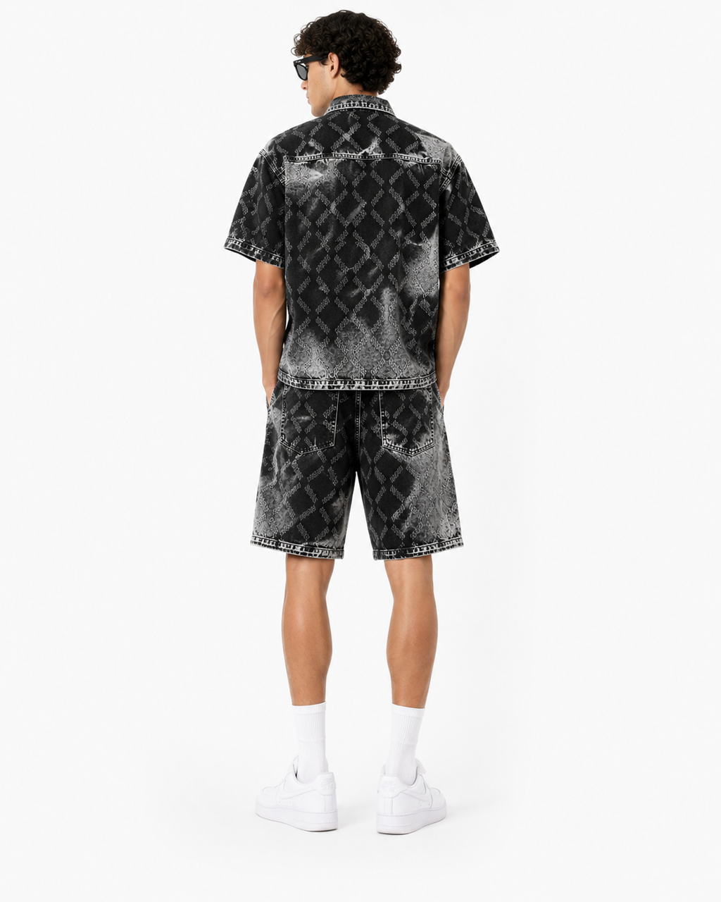 Ensemble Jeans Homme Noir Délavé Style Streetwear Premium