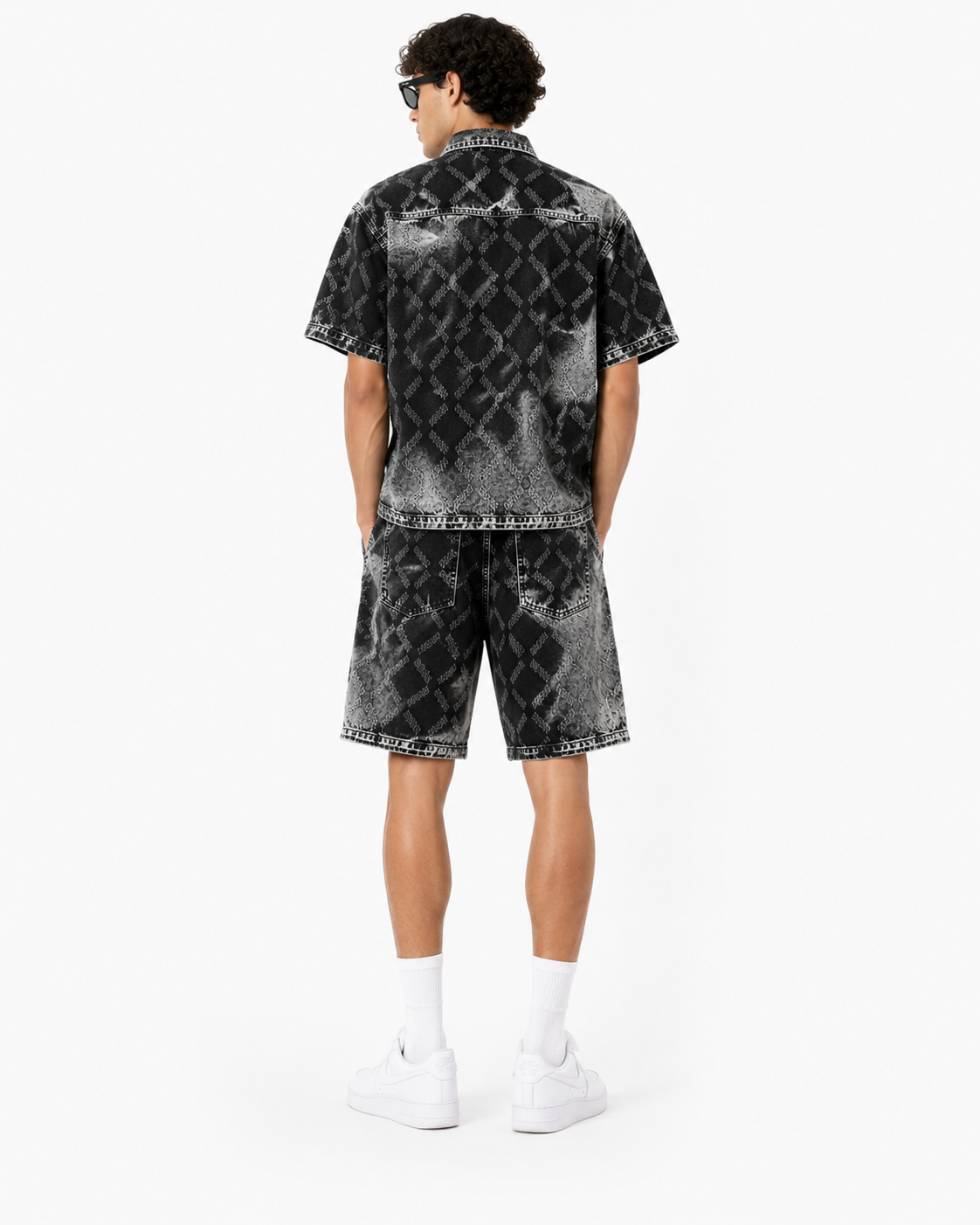 Ensemble Jeans Homme Noir Délavé Style Streetwear Premium
