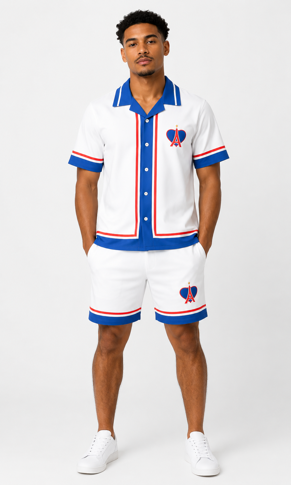 Ensemble chemise Short Paris Marine