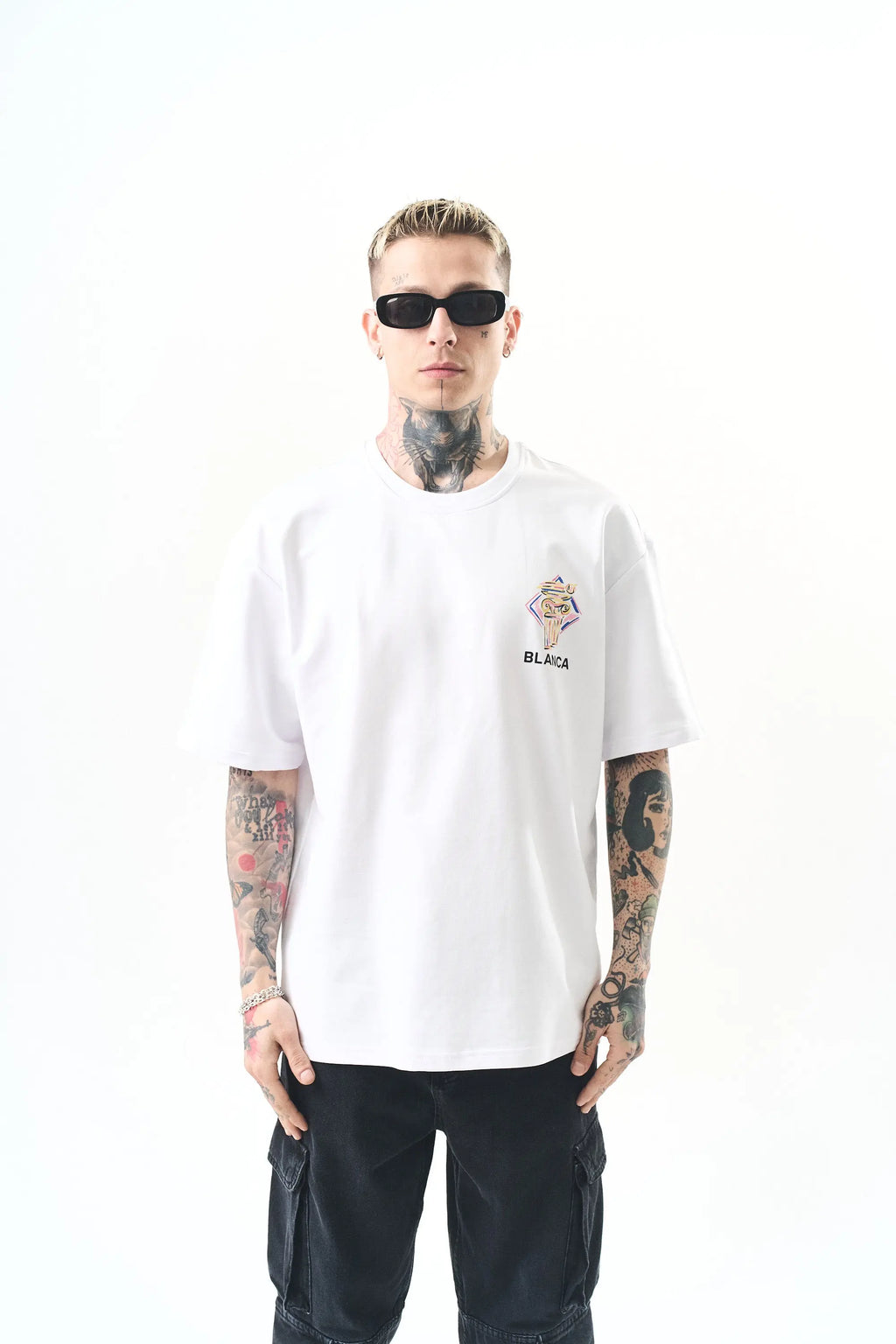 Tee Shirt Blanca Monument Blanc bonhomme