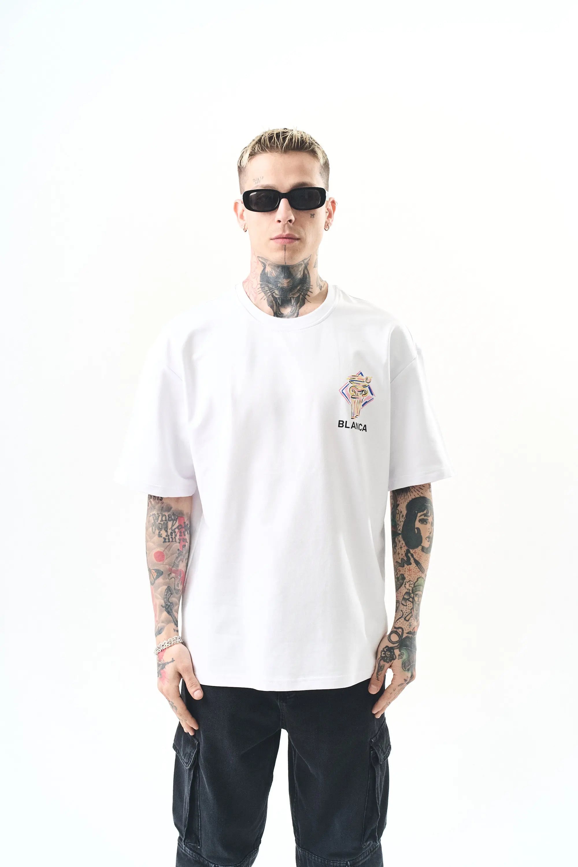 Tee Shirt Blanca Monument Blanc bonhomme