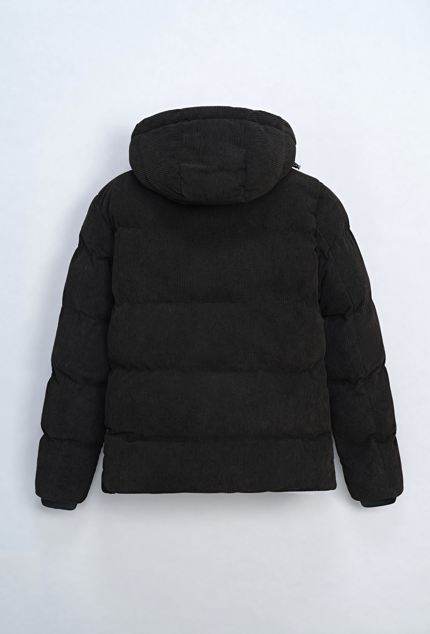 Manteau Doudoune Homme Velour Noir à Capuche