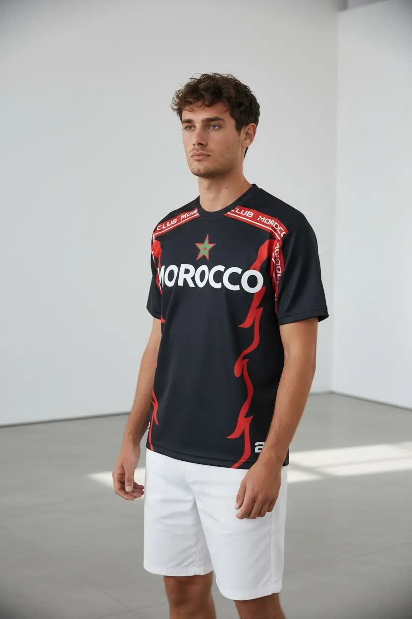 T-shirt Foot Morocco 212 – édition sport street bonhomme