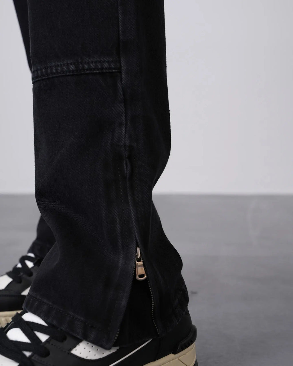 Ensemble Workwear Noir – Veste Denim & Jean Flare Carpenter bonhomme