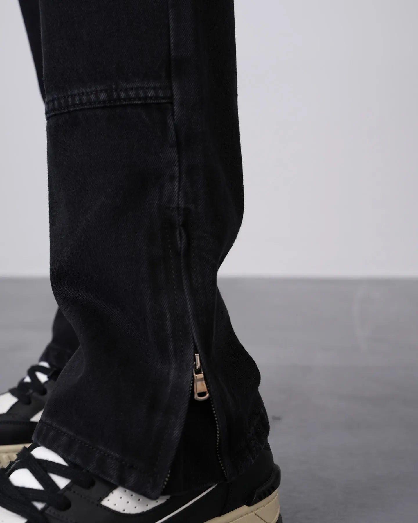 Ensemble Workwear Noir – Veste Denim & Jean Flare Carpenter bonhomme