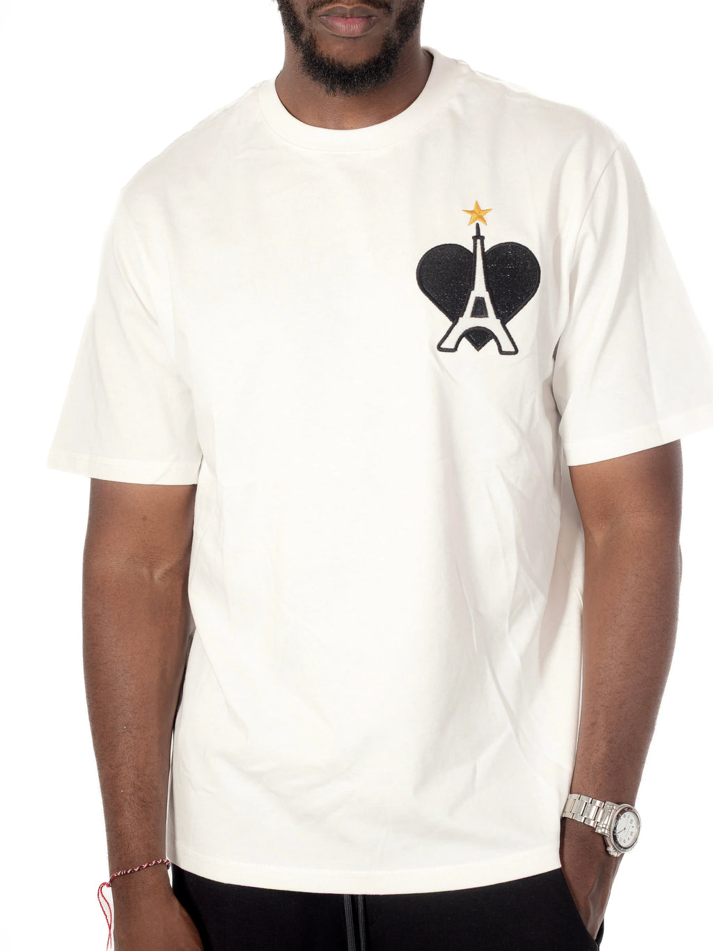 Tee Shirt tour eiffel étoile Blanc - bonhomme