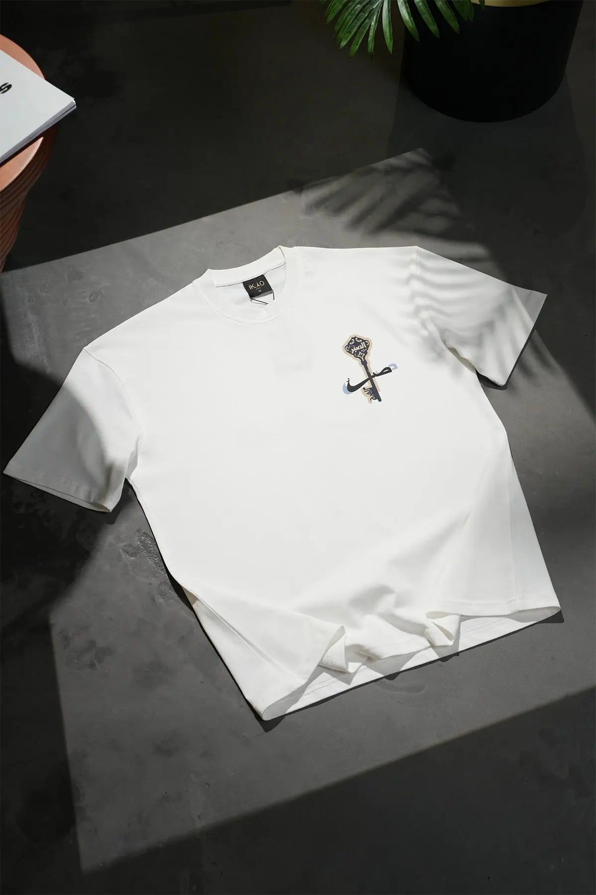 T-shirt Oversize Blanc – Key of Sabr "Patience" bonhomme