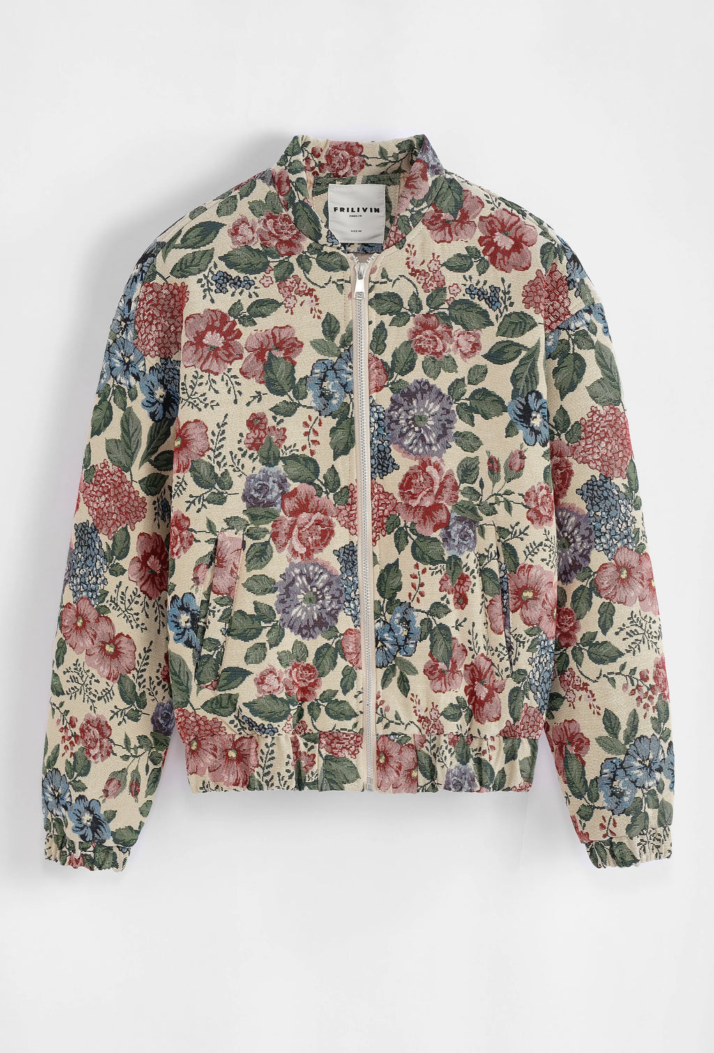 Veste Bomber Florale Homme Beige bonhomme
