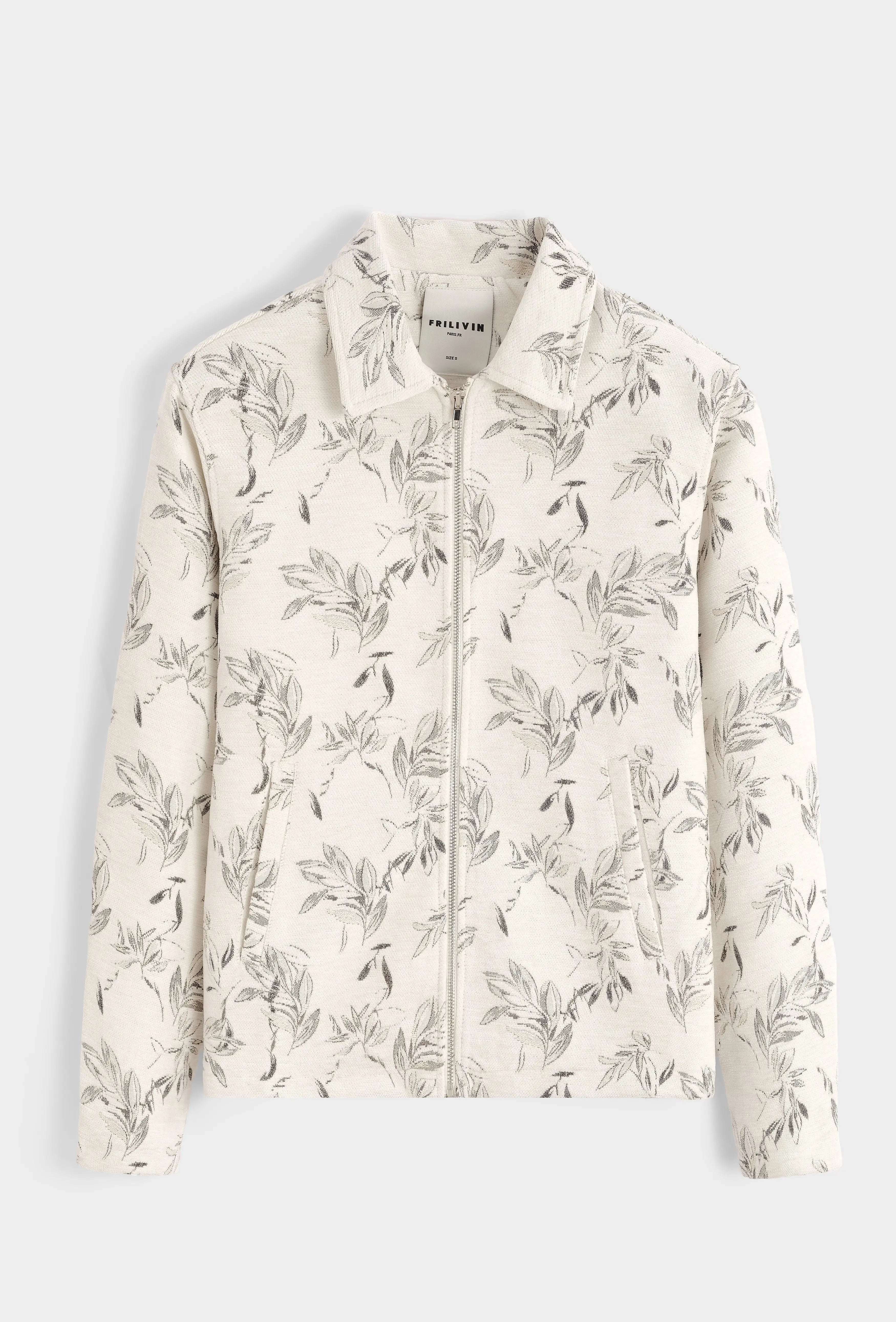 Veste Floral Homme Col Chemise bonhomme