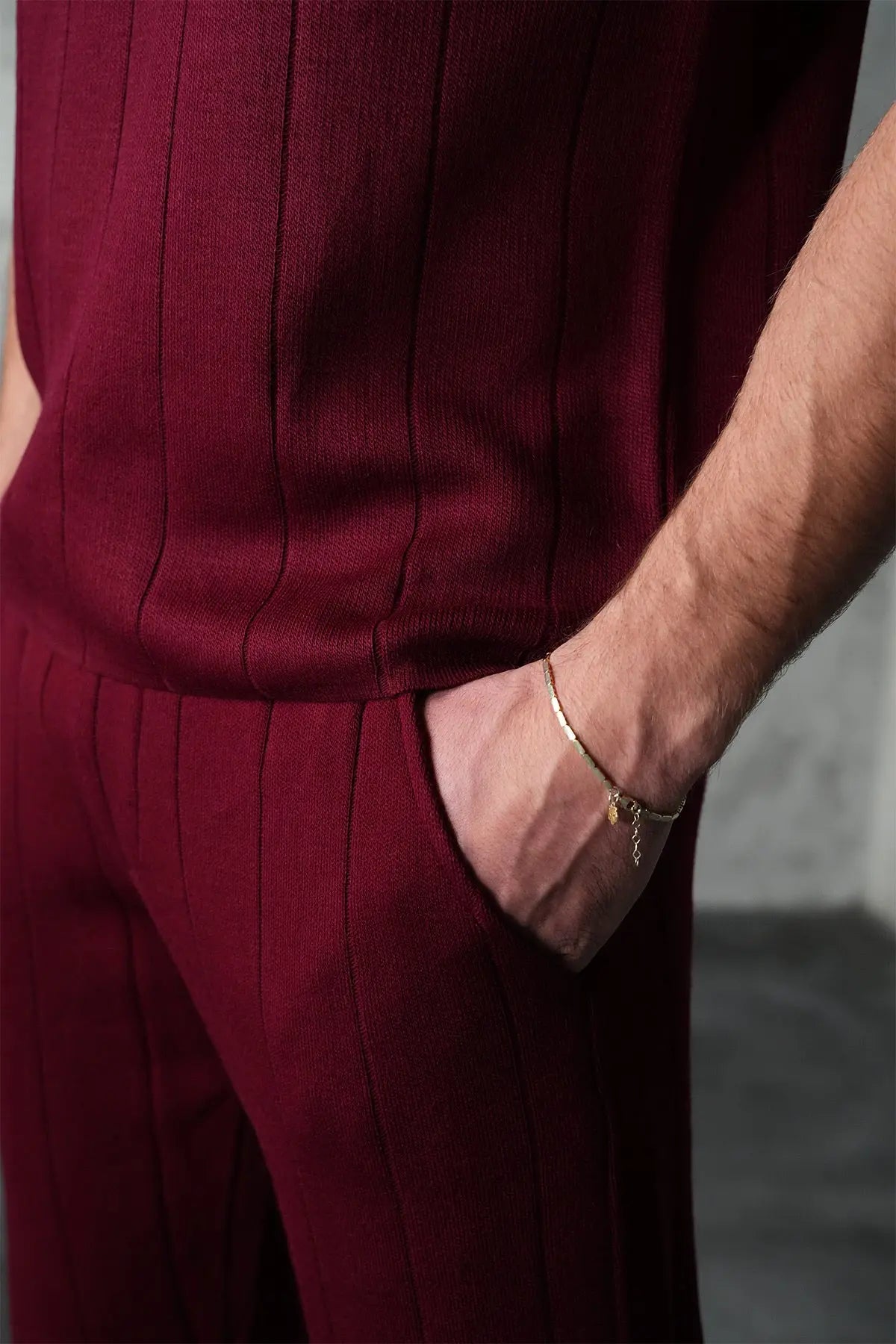 Ensemble Homme Premium Texture Verticale – Coupe Moderne & Confort Absolu bonhomme