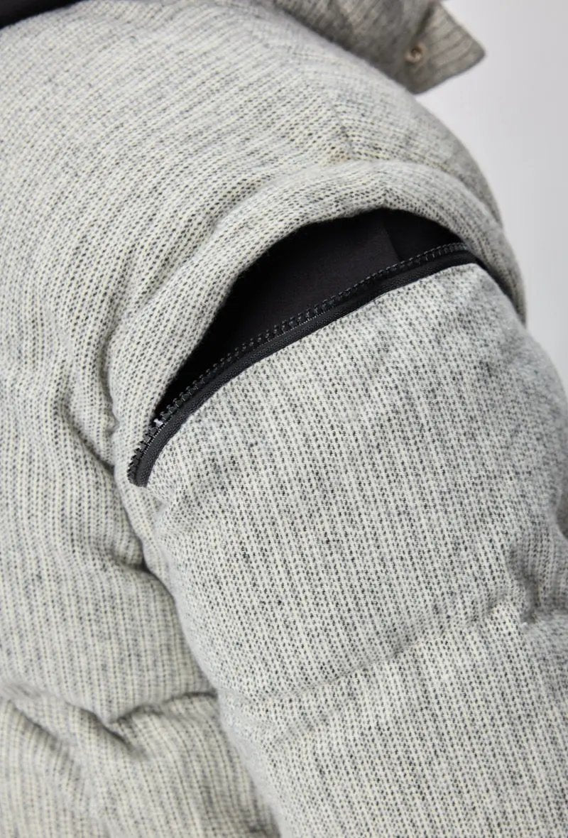 Doudoune Homme Grise Texturée – Style Urbain & Confort XXL bonhomme