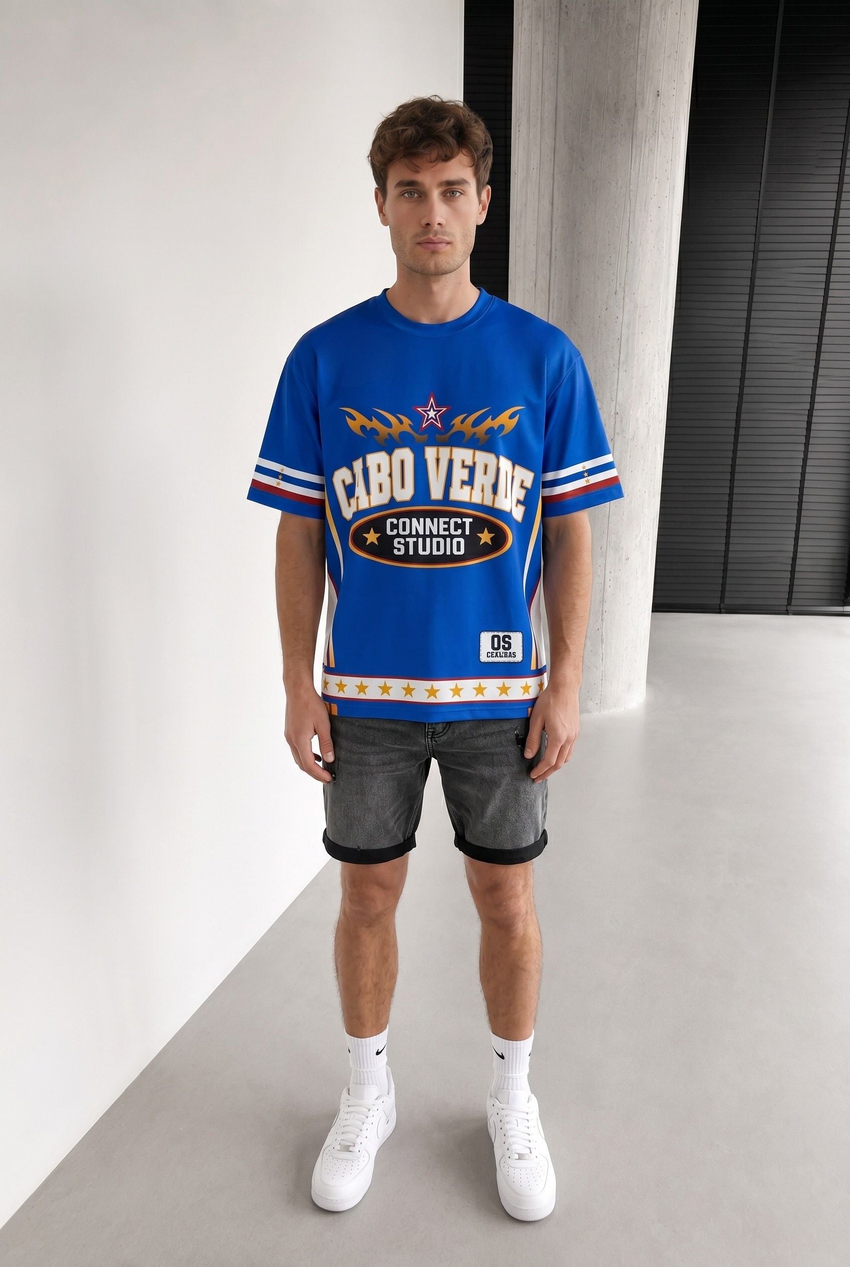 T-shirt Oversize Cabo Verde 238 — Os Crioulos Edition