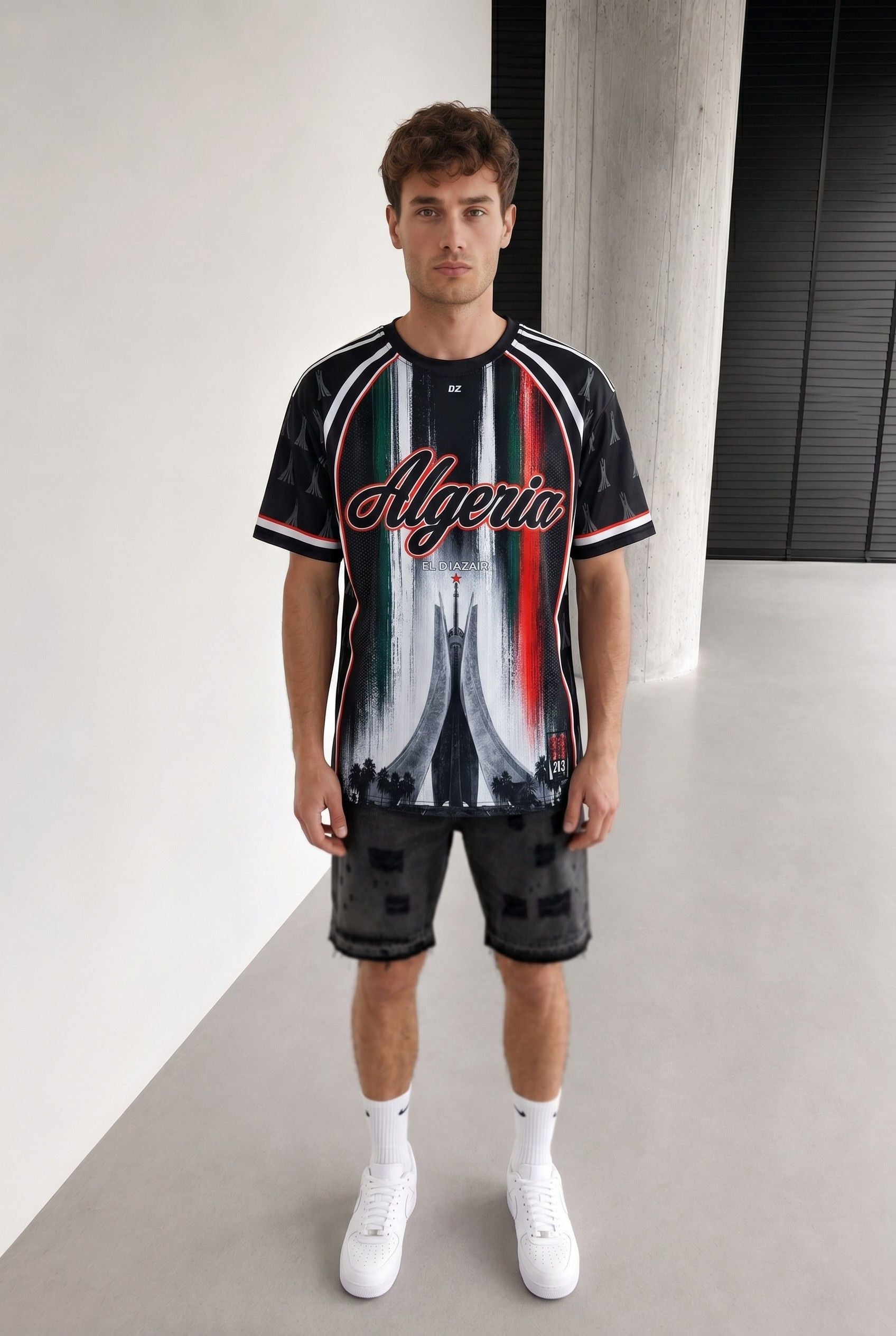 T-shirt Oversize Algeria 213 — Maillot El Djazair Édition