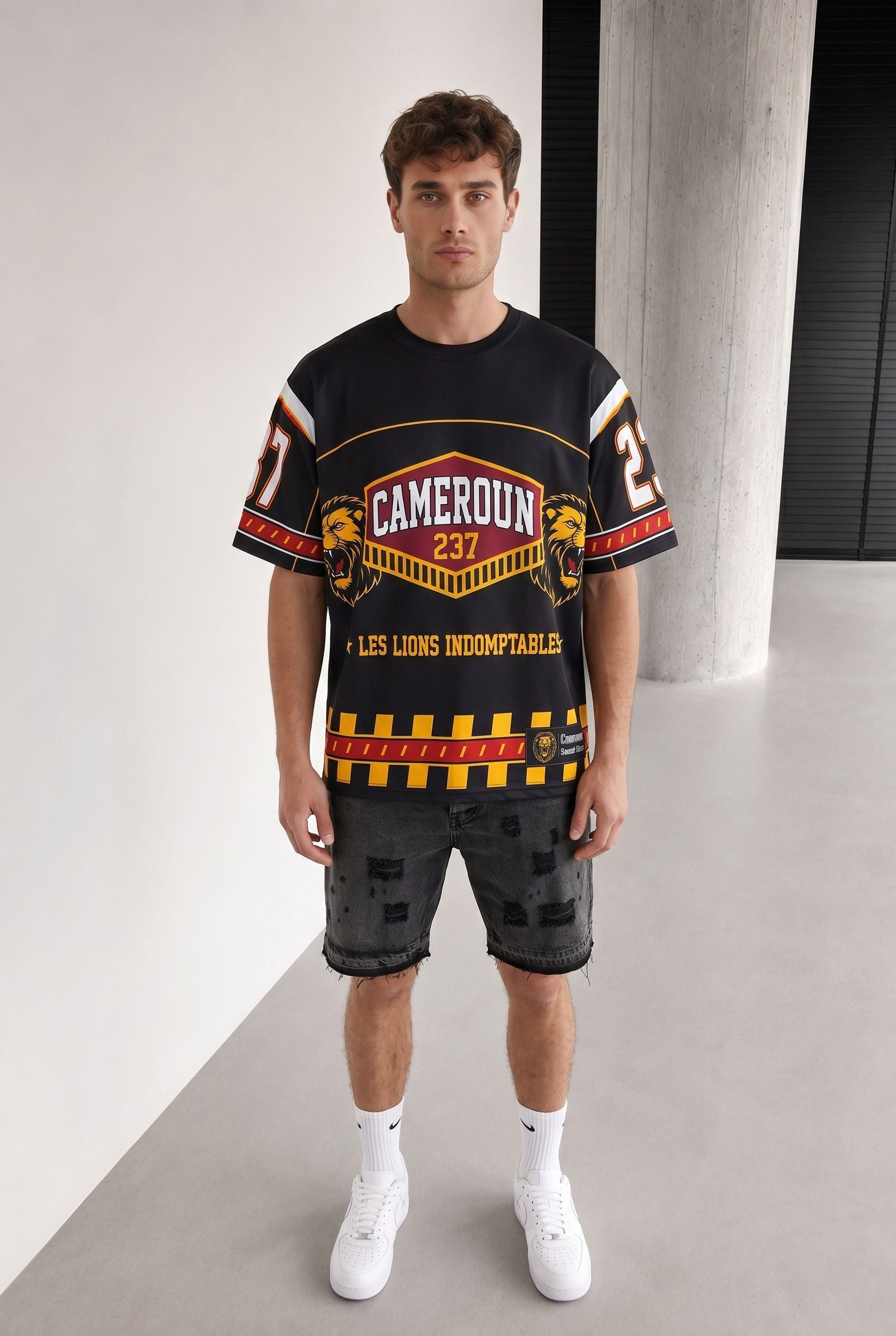 T-shirt Oversize Cameroun 237 — Les Lions Indomptables