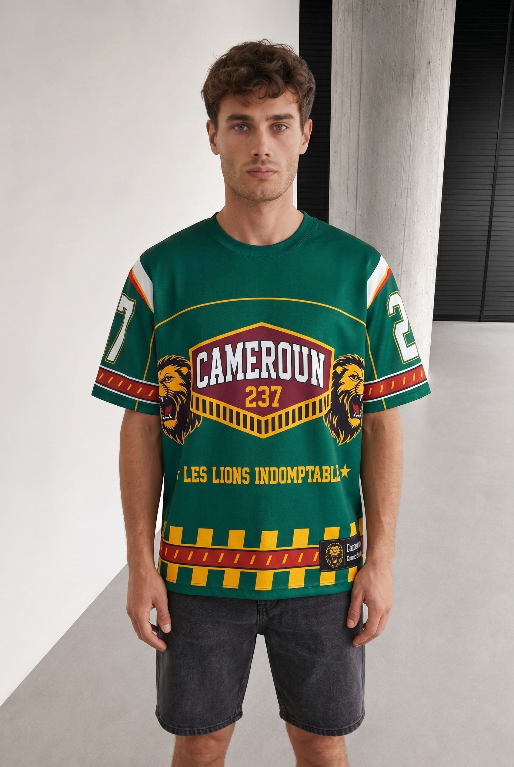 T-shirt Oversize Cameroun 237 — Les Lions Indomptables