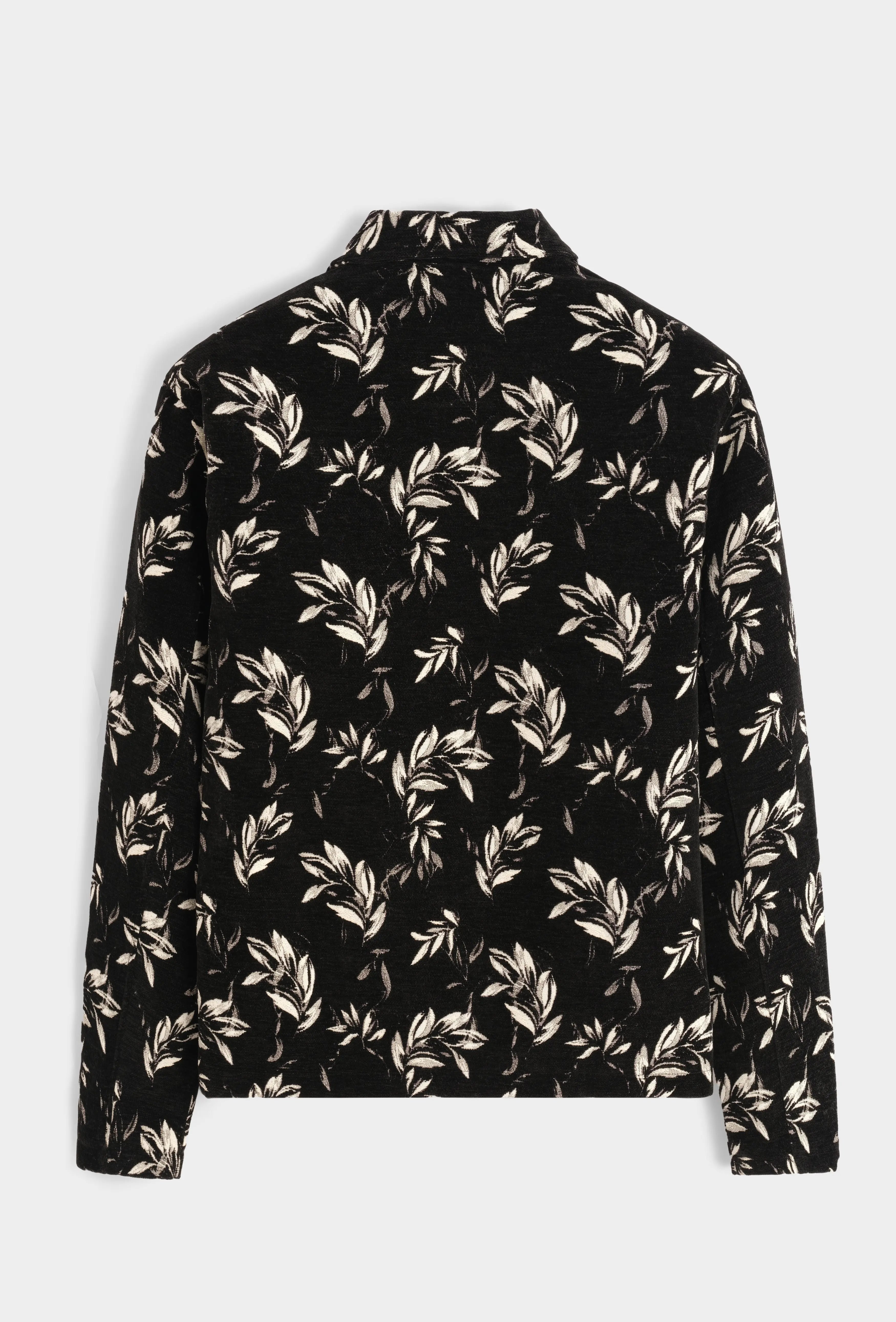 Veste Floral Homme Col Chemise bonhomme