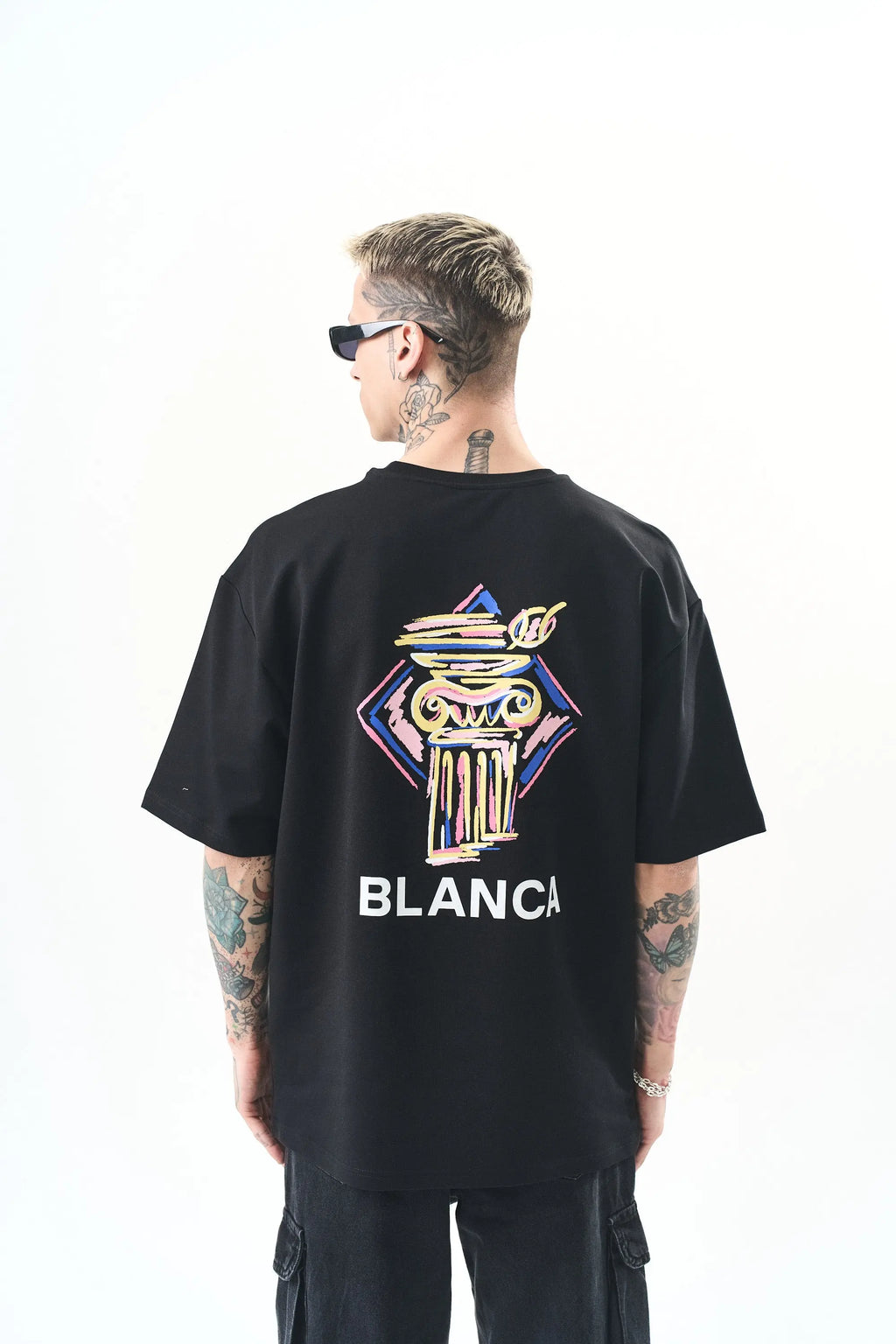 Tee Shirt Blanca Monument Noir bonhomme