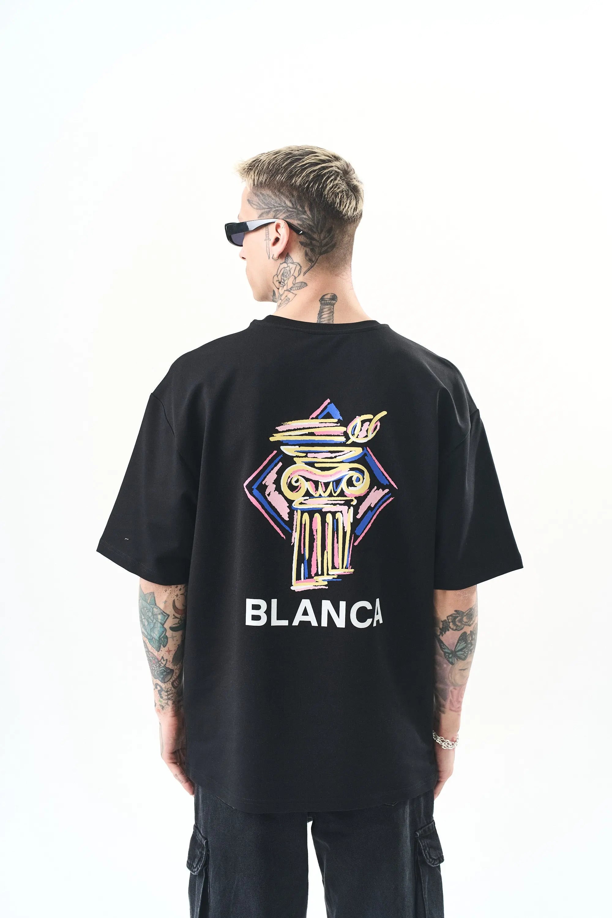 Tee Shirt Blanca Monument Noir bonhomme