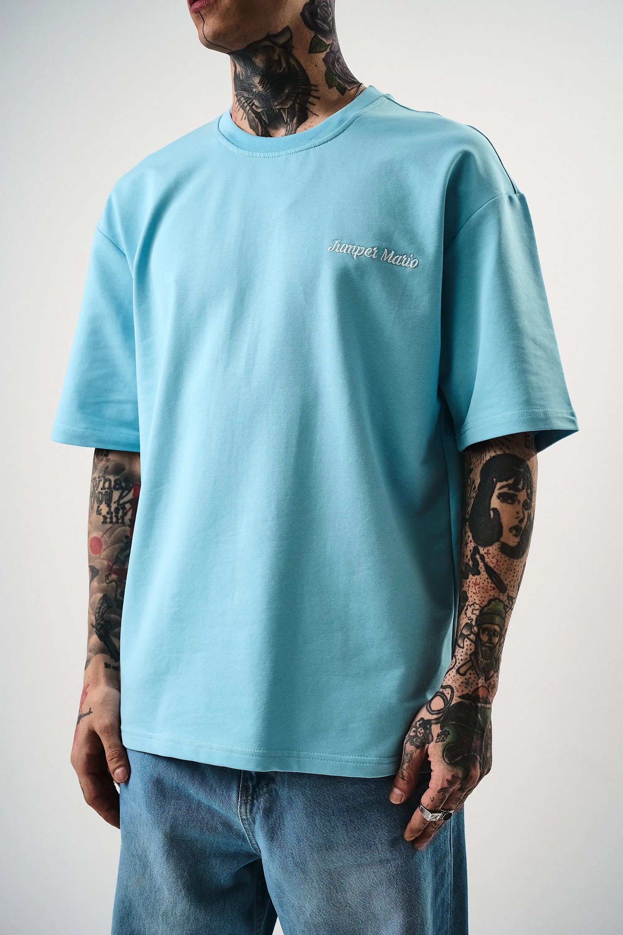 Tee Shirt Jumper Mario Ciel bonhomme