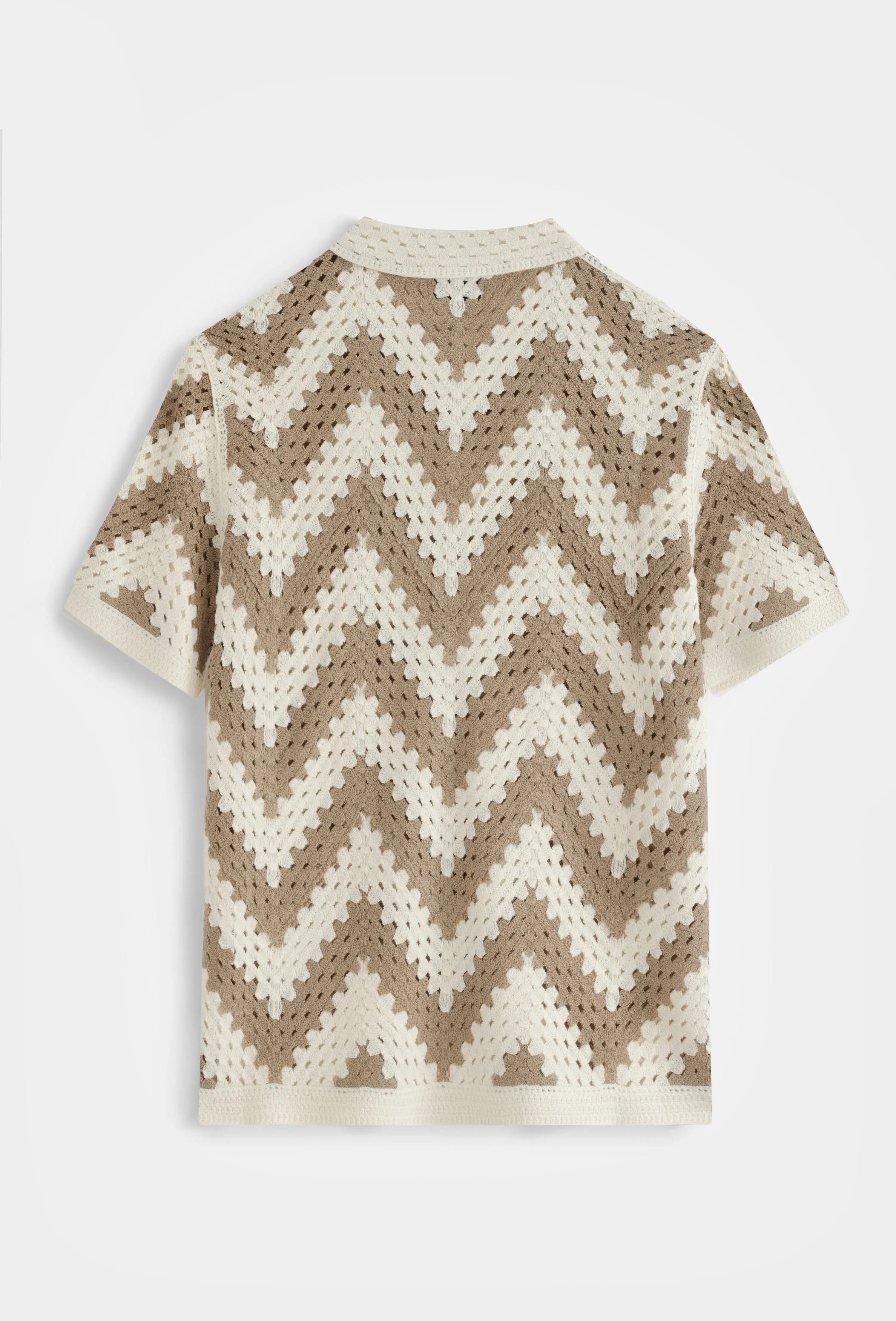 Chemise Crochet Homme motifs bonhomme