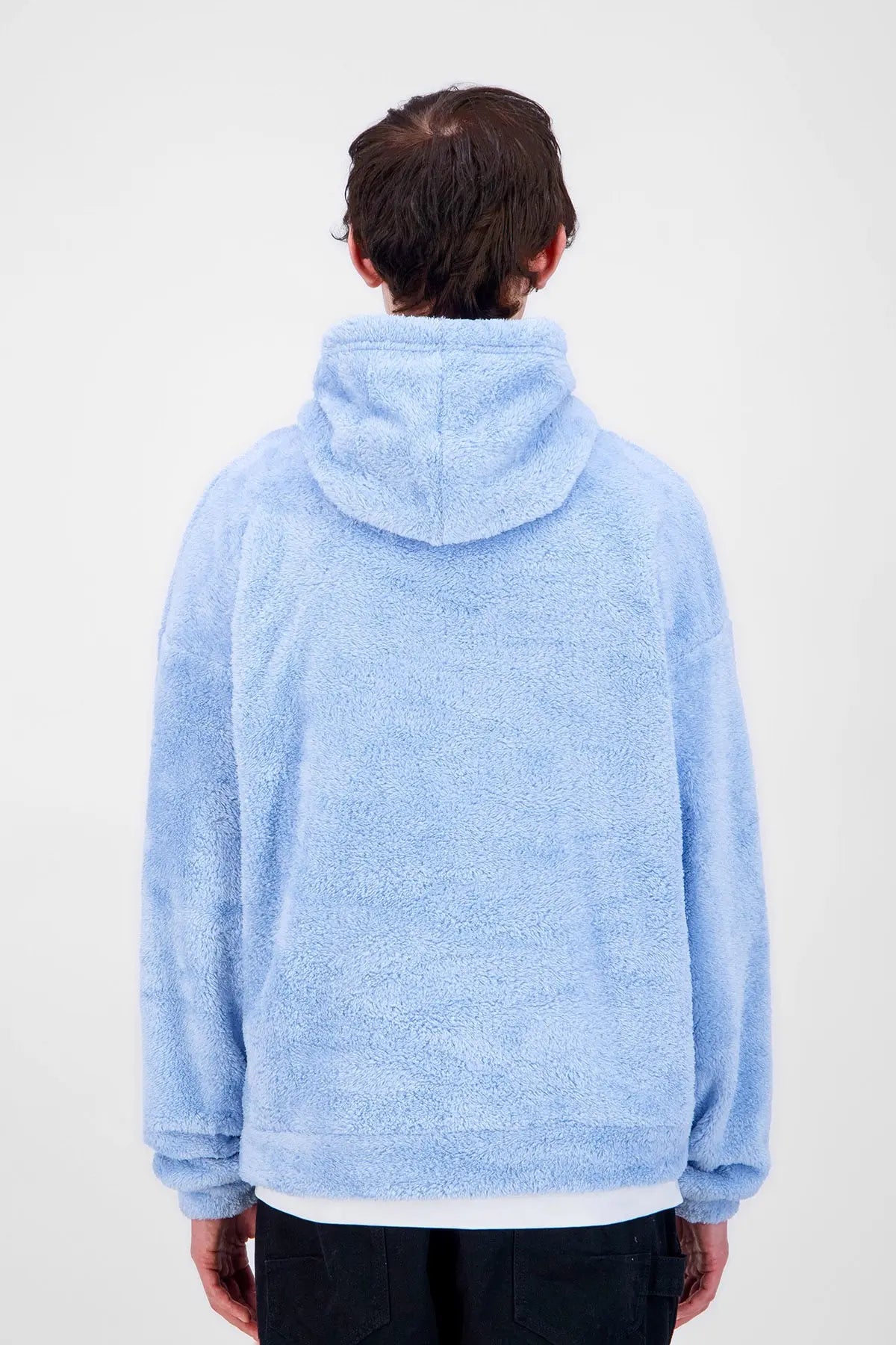 Sweat Moumoute à Capuche Ciel Avec Cœur Blanc - bonhomme