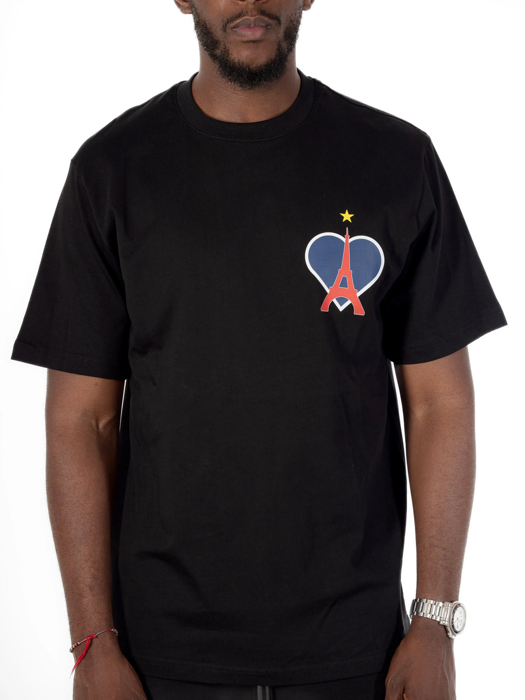 Tee Shirt Ici c'est Paris Noir - bonhomme